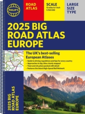 2025 Philip s Big Road Atlas of Europe