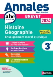 Annales Brevet Histoire Géographie Enseignement Moral et Civique 2024 - Corrigé