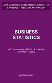 Business Statistics MCQ (PDF) Questions and Answers BBA MBA Statistics MCQs e-Book Download