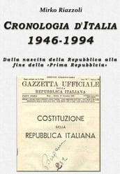Cronologia d Italia 1946-1994 Dalla nascita della Repubblica allafine della 