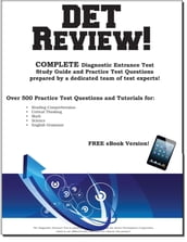 DET Review! Complete Diagnostic Entrance Test Study Guide and Practice Test Questions