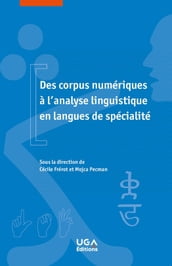 Des corpus numériques à l analyse linguistique en langues de spécialité