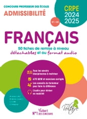 Français - CRPE 2024-2025 - 50 fiches de remise à niveau