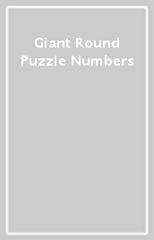 Giant Round Puzzle Numbers