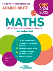 Maths - CRPE 2024-2025 - 40 fiches de remise à niveau