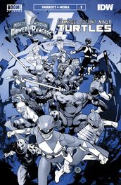 Mighty Morphin Power Rangers/Teenage Mutant Ninja Turtles II Black & White Edition #1