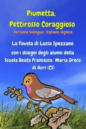 Piumetta Pettirosso Coraggioso con i disegni degli alunni della Scuola Beato Francesco Maria Greco di Acri
