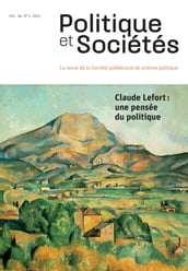 Politique et Sociétés. Vol. 34 No. 1, 2015