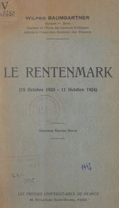 Le Rentenmark (15 octobre 1923 - 11 octobre 1924)