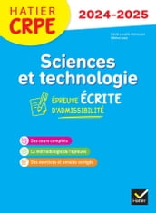 Sciences et Techno - CRPE 2024-2025 - Epreuve écrite d admissibilité