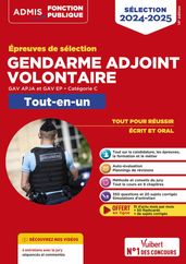 Épreuves de sélection Gendarme adjoint volontaire - Catégorie C - Tout-en-un - Vidéos offertes : 4 entretiens commentés