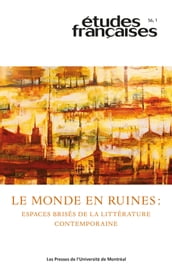 Études françaises. Volume 56, numéro 1, 2020